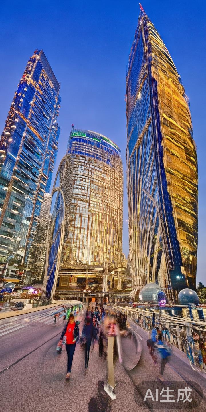 当走入澳门新葡京，第一时间映入眼帘的是那片似真似幻