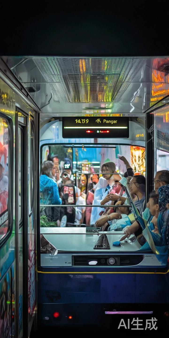 搭乘公交时，要提前关注站点广播和车载显示屏。在到达